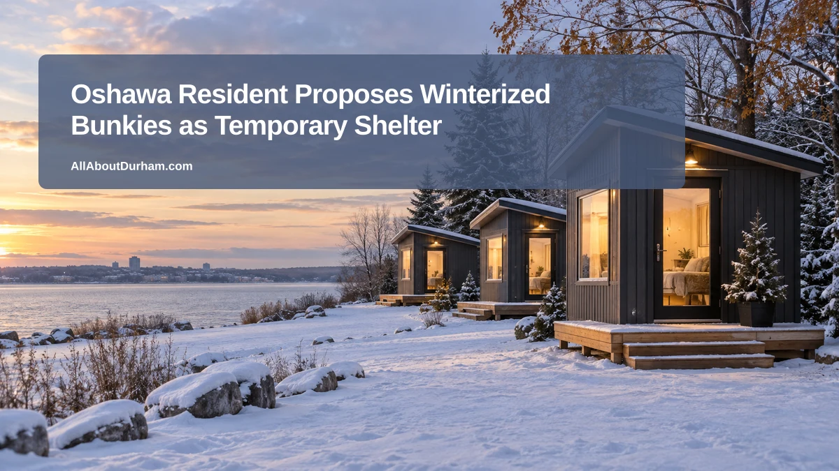 Oshawa Resident Proposes Winterized Bunkies as Temporary Shelter — AllAboutDurham.com featured image