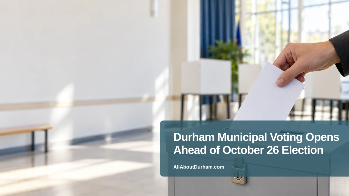 Durham Municipal Voting Opens Ahead of October 26 Election — AllAboutDurham.com featured image