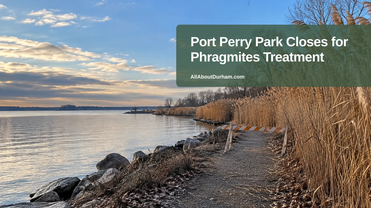 Port Perry Park Closes for Phragmites Treatment — AllAboutDurham.com featured image