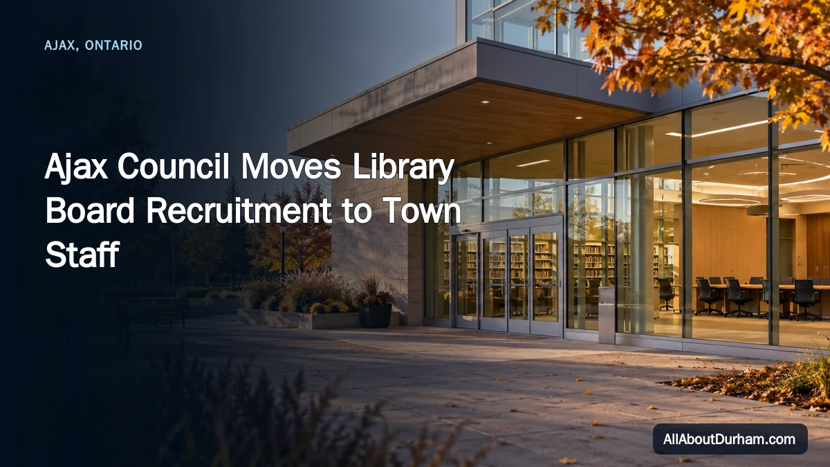 Ajax Council Moves Library Board Recruitment to Town Staff — AllAboutDurham.com featured image