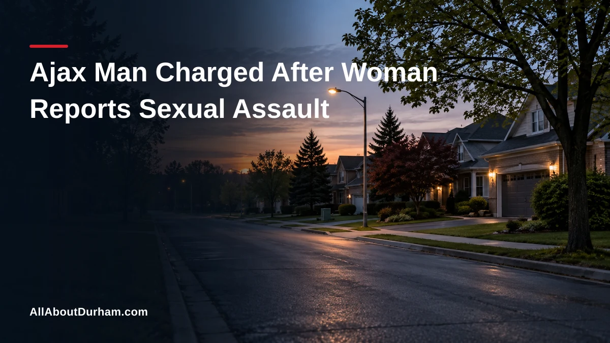 Ajax Man Charged After Woman Reports Sexual Assault — AllAboutDurham.com featured image