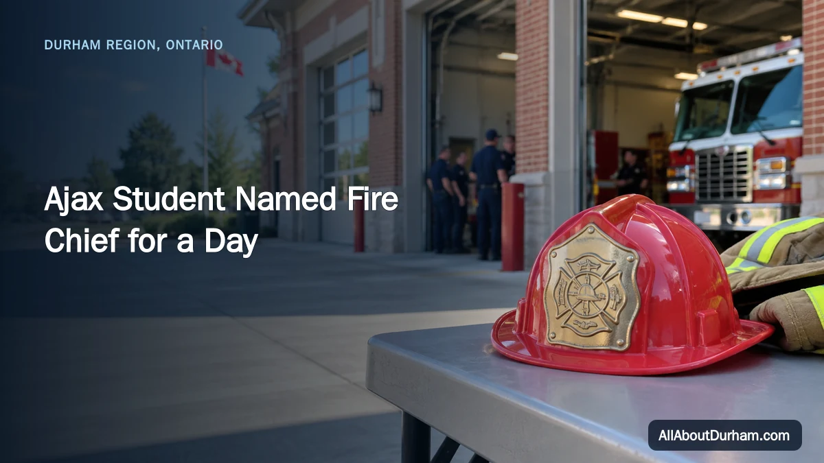 Ajax Student Named Fire Chief for a Day — AllAboutDurham.com featured image