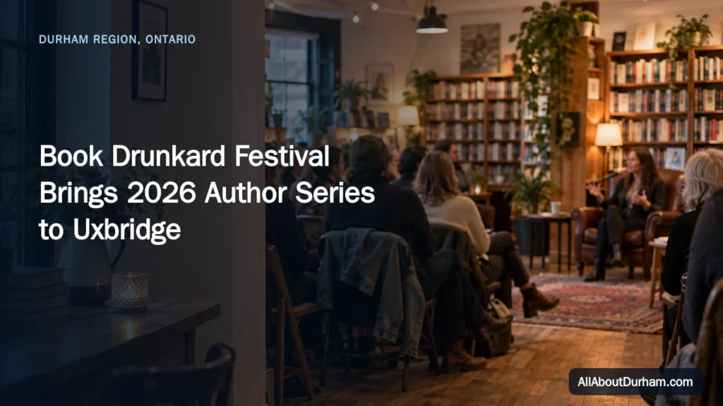 Book Drunkard Festival Brings 2026 Author Series to Uxbridge — AllAboutDurham.com featured image