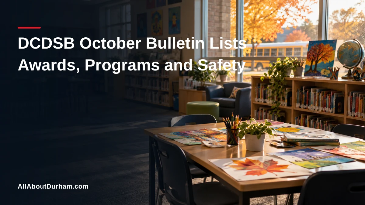 DCDSB October Bulletin Lists Awards, Programs and Safety — AllAboutDurham.com featured image