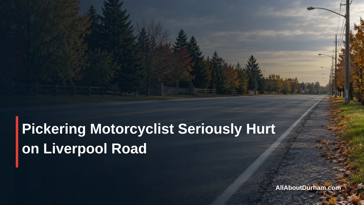 Pickering Motorcyclist Seriously Hurt on Liverpool Road — AllAboutDurham.com featured image