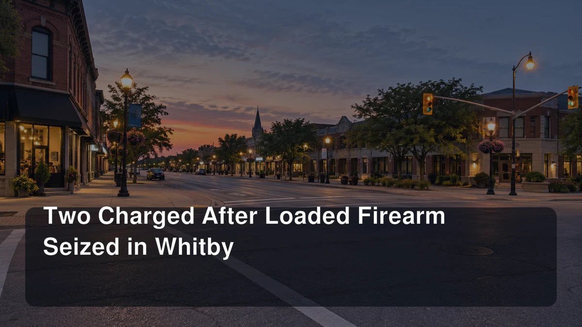Two Charged After Loaded Firearm Seized in Whitby